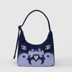 Mini Nylon Shoulder Bag - Western Appliqué