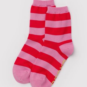 Crew Sock - Pink Stripe