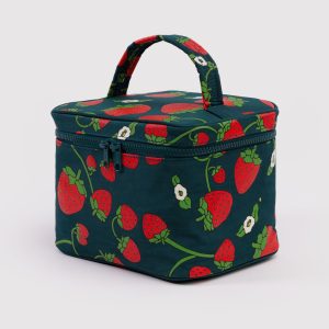 Large Cosmetic Case - Strawberry Blossom