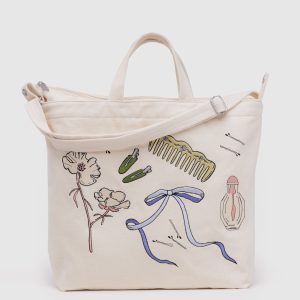 Horizontal Zip Duck Bag - Embroidered Get Ready With Me