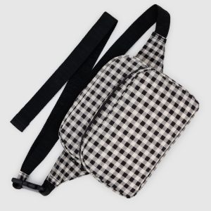 Fanny Pack - Black & White Gingham