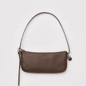Recycled Leather Pochette - Brown