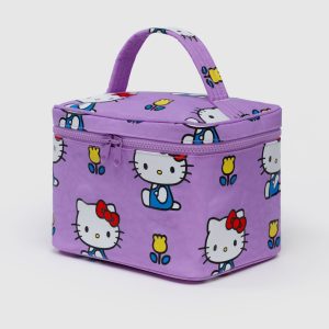 Large Cosmetic Case - Hello Kitty Pink