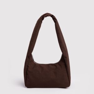 Small Nylon Meringue Bag - Coffee