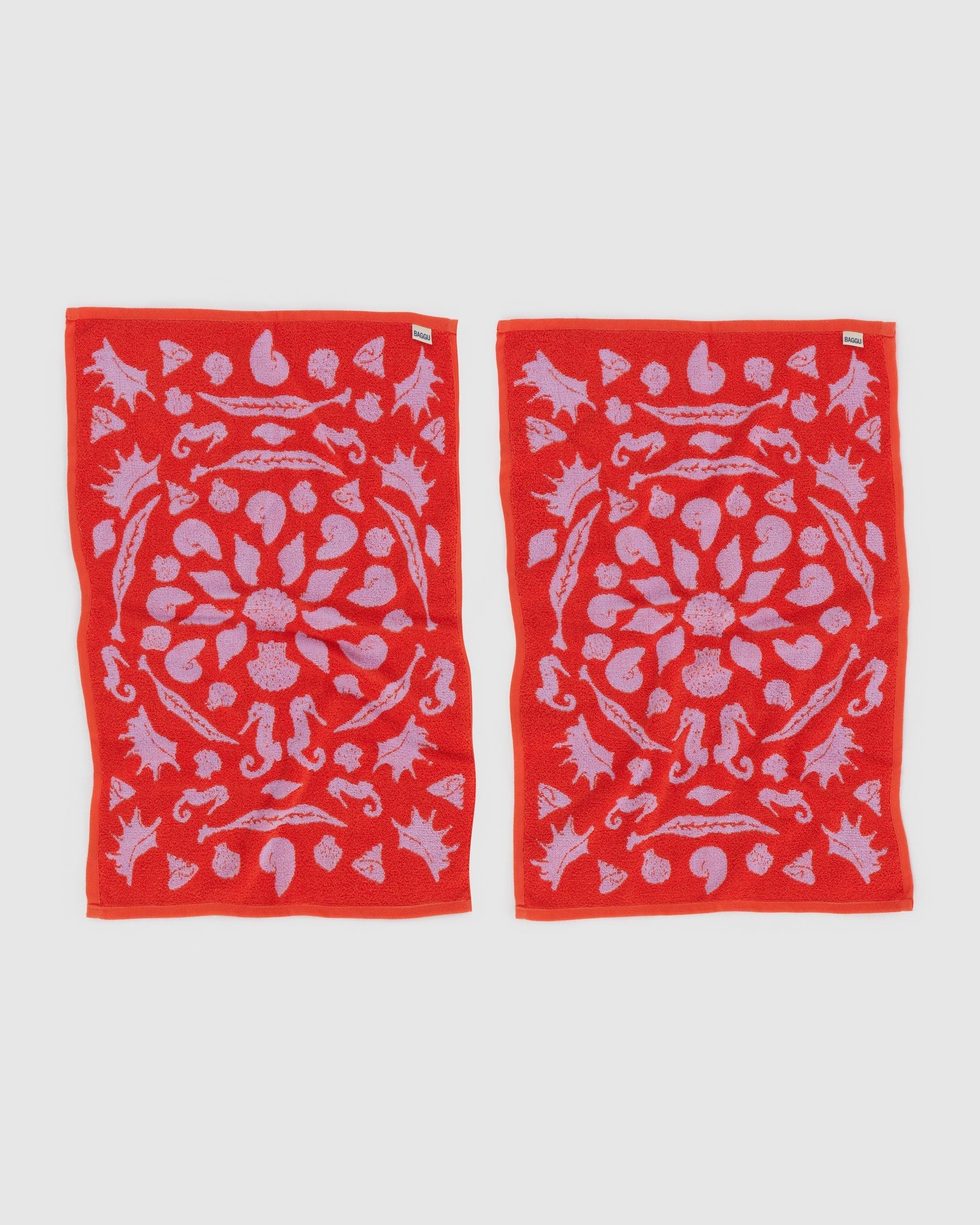 Hand Towel Set of 2 - Sea Shells - Image 2