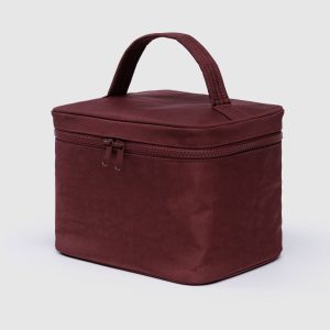 Large Cosmetic Case - Mahogany