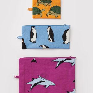 Flat Pouch Set - Vacation Animals