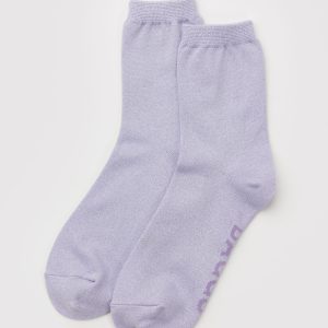 Crew Sock - Lilac Metallic