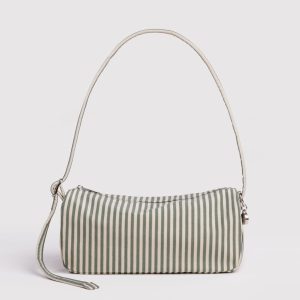 Nylon Loaf Bag - Sage Stripe