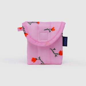 Puffy Earbuds Case - Painted Wildflower