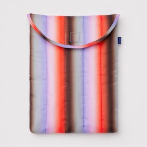 Puffy Laptop Sleeve 13/14 - Gradient Stripe Poppy & Lilac