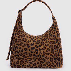 Nylon Shoulder Bag - Leopard