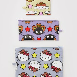 Flat Pouch Set - Hello Kitty & Friends Western