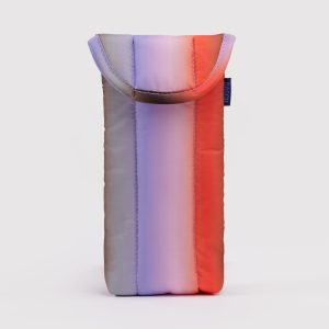 Puffy Glasses Sleeve - Gradient Stripe Poppy & Lilac