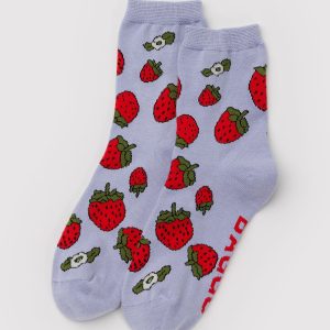 Crew Sock - Strawberry Blossom