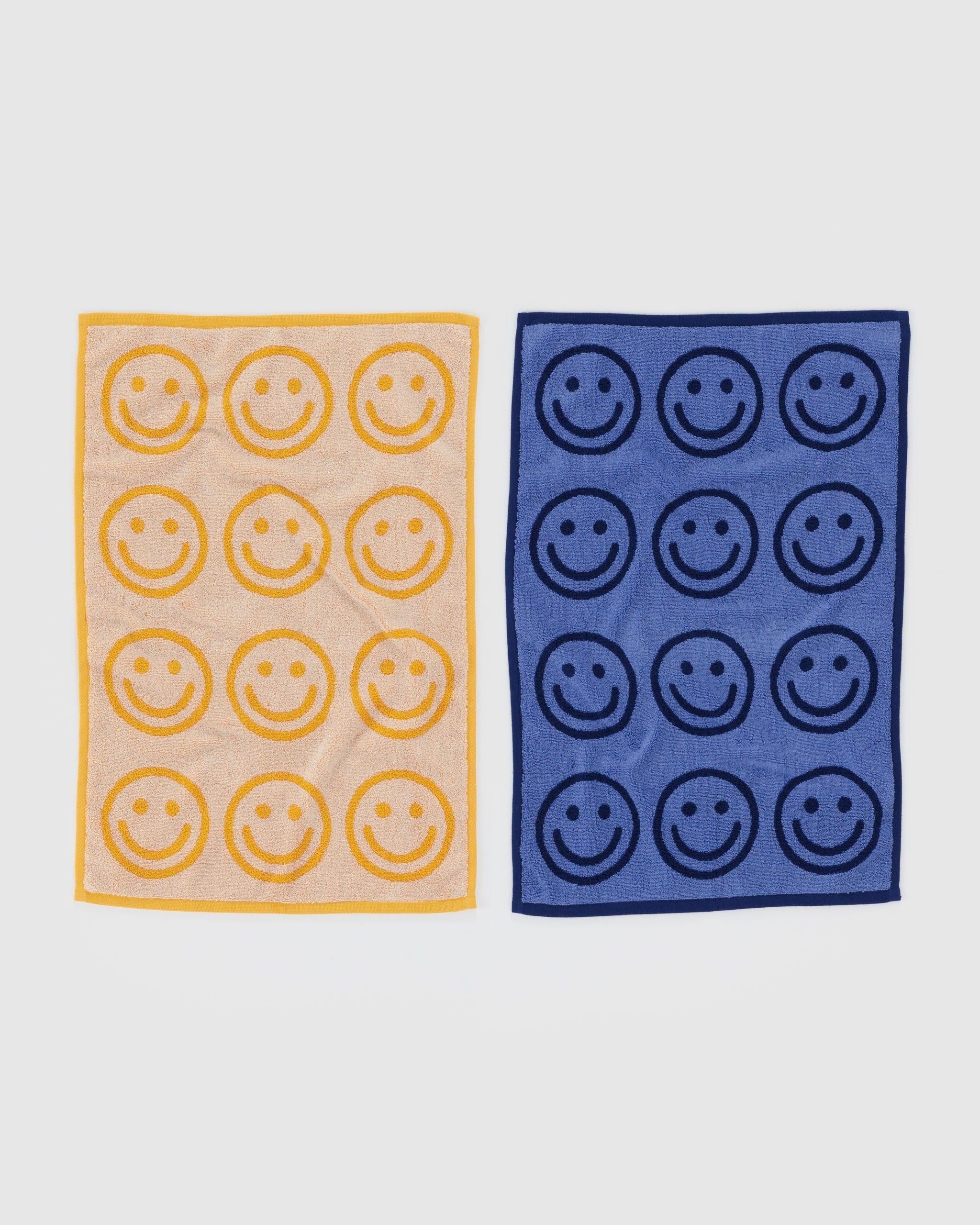 Hand Towel Set of 2 - Happy Blue Marigold