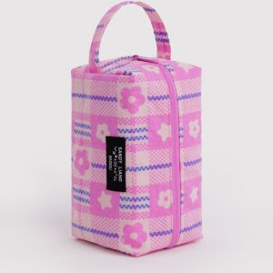 Dopp Kit - Market Plaid Pink