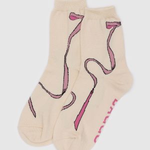 Crew Sock - Pink Bow