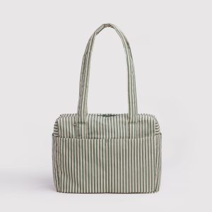 Everyday Cloud Bag - Sage Stripe