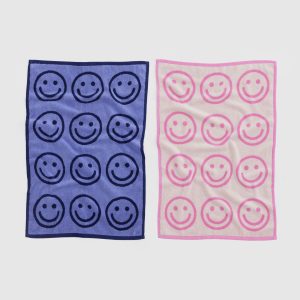 Hand Towel Set of 2 - Happy Pink Blue